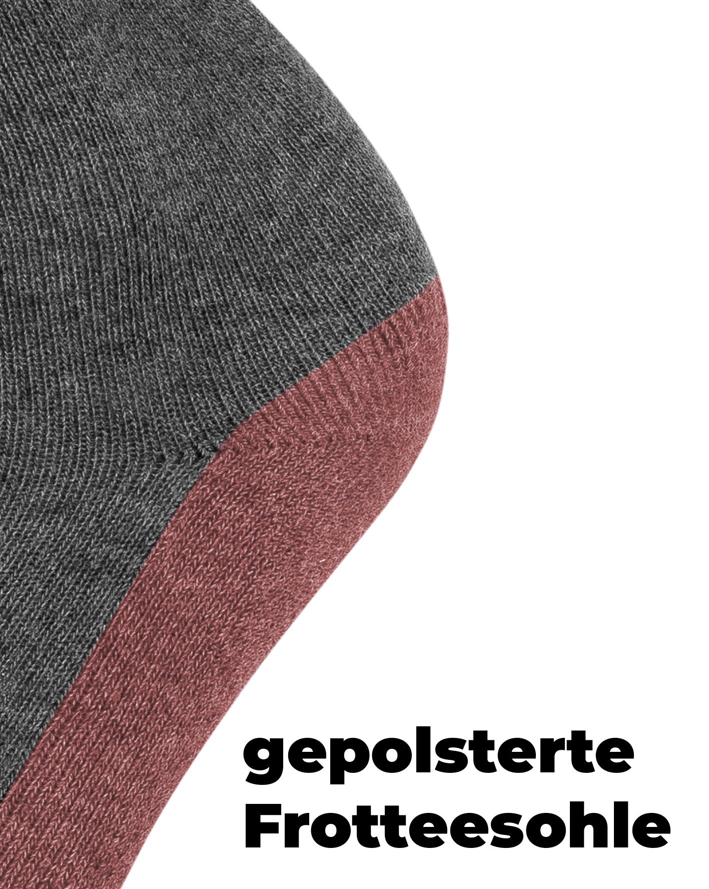 Diabethiker Socken ohne Gummi mit Frotteesohle 6 Paar für Herren und Damen