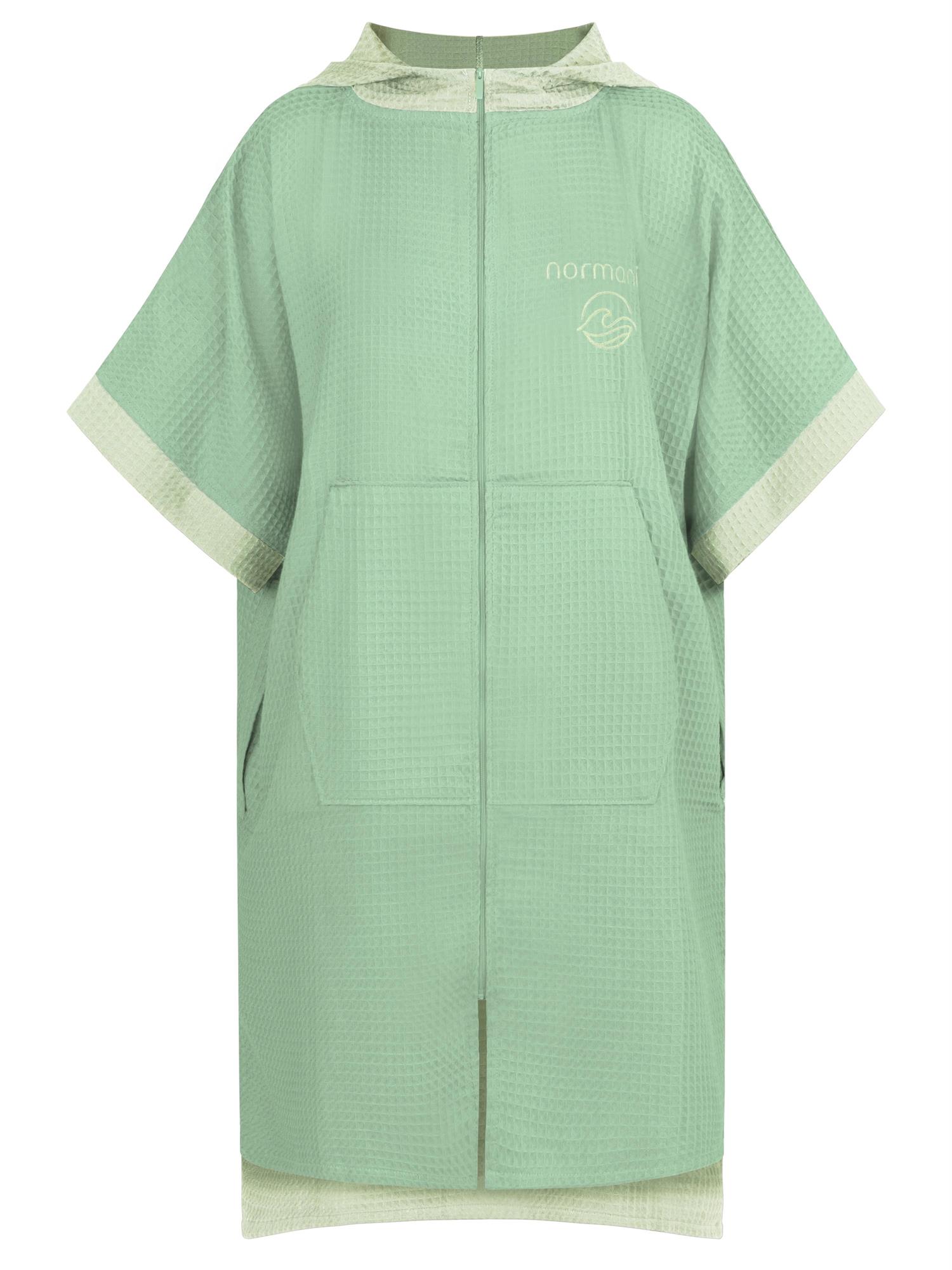 Badeponcho aus 100% Viskose | Bademantel mit Kapuze und Tasche und Umziehhilfe - Bild 23 von 29