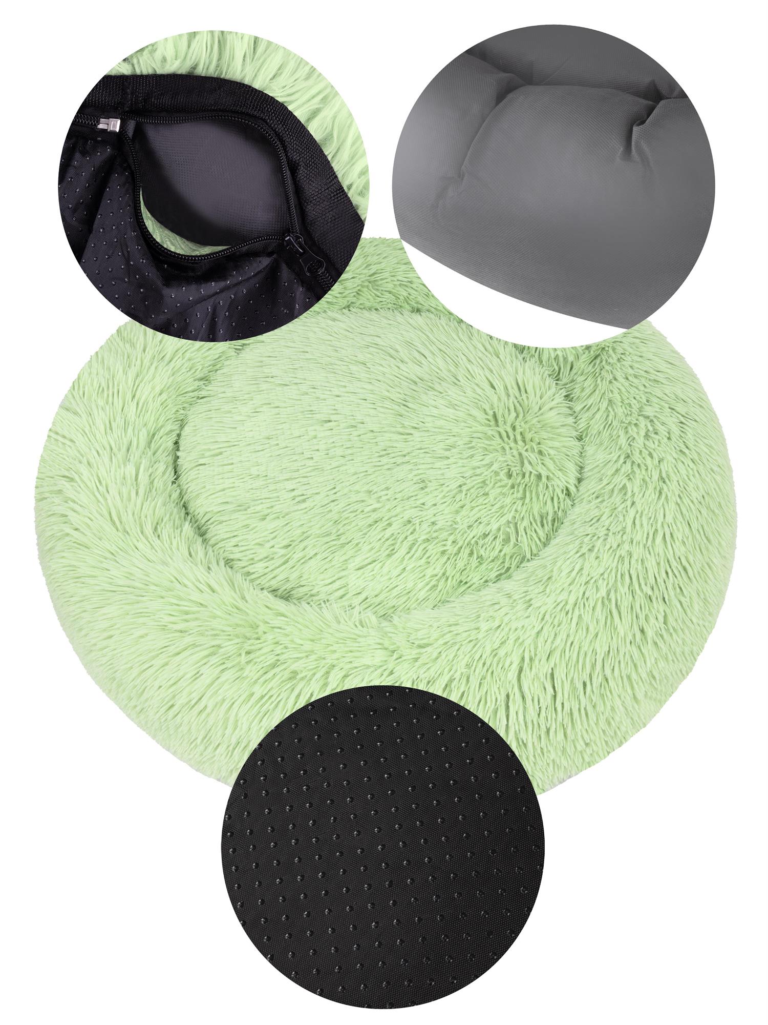 Rundes Hundebett für große und kleine Hunde - Ergonomisches Hundekissen Donut - Bild 26 von 29