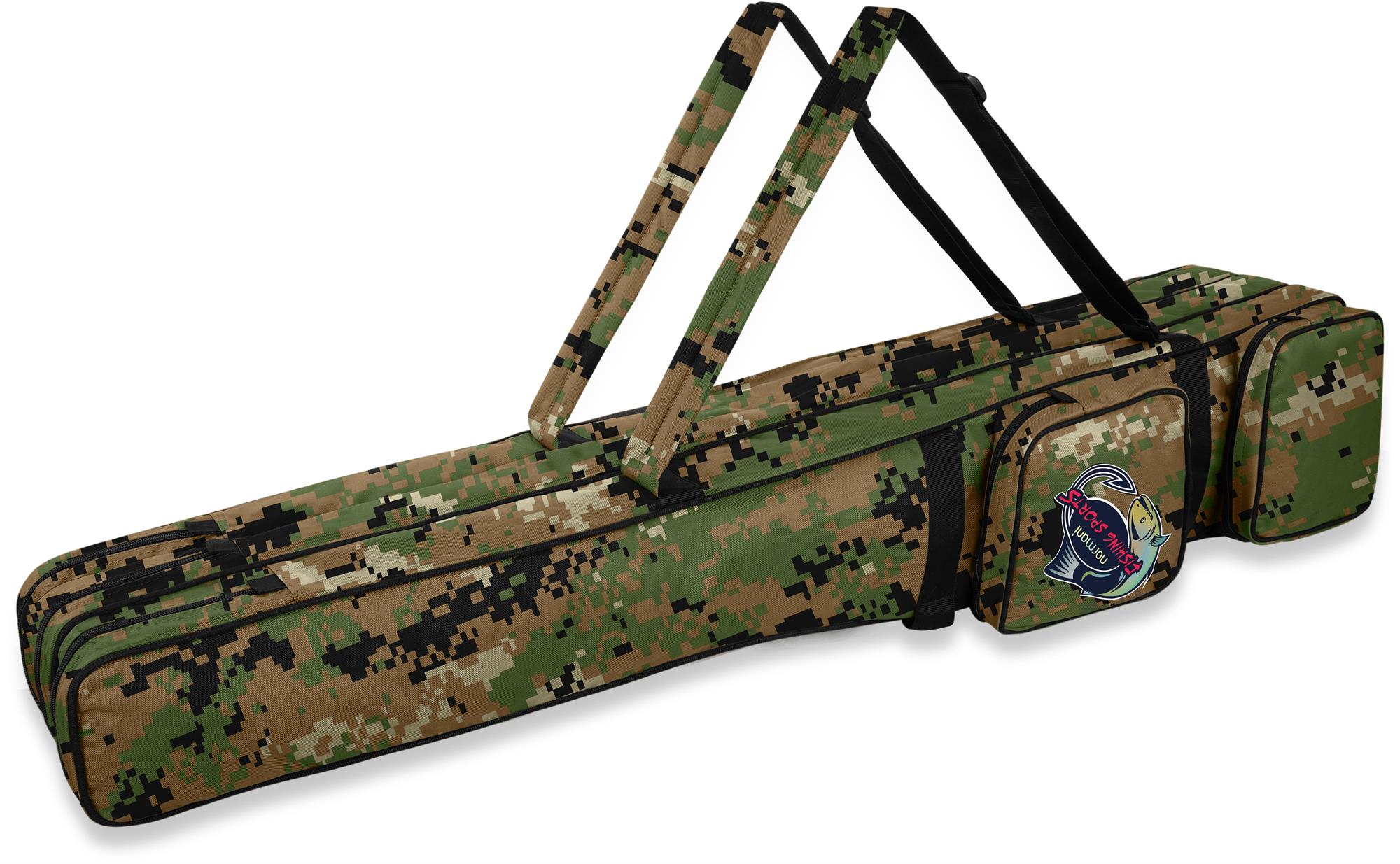 Rutenfutteral Rutentasche Anglertasche Rutenrucksack 3 Fächer - versch. Längen 