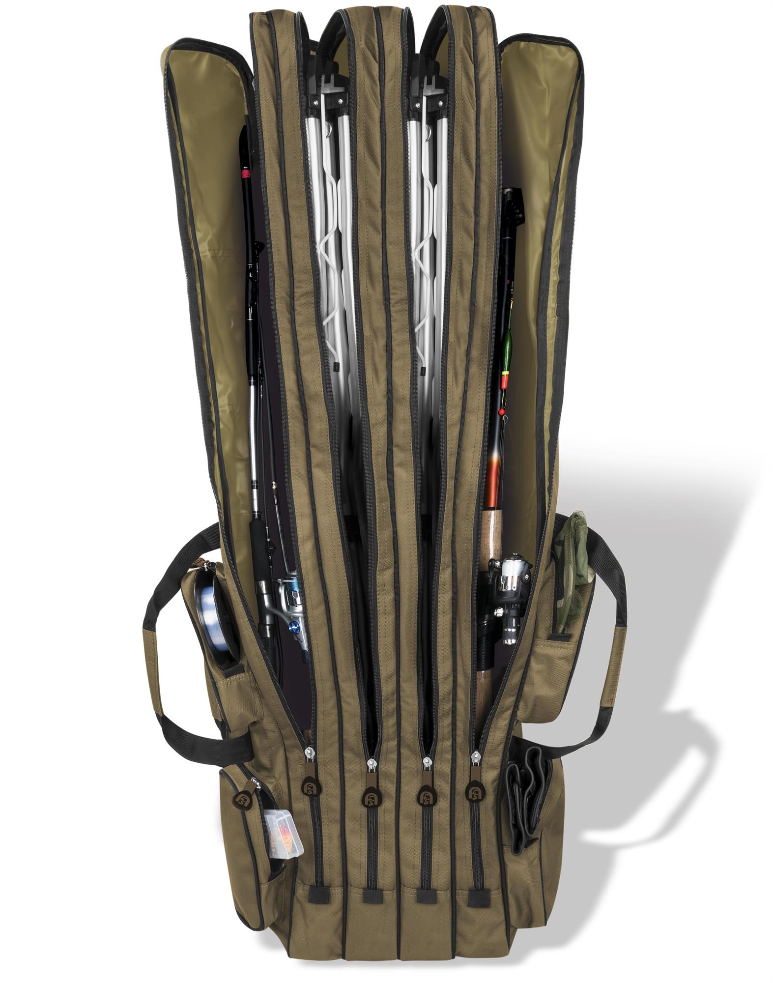Rutentasche Angeltasche für 8 Ruten - Rutenfutteral Angelkoffer Angelrutentasche - Bild 73 von 91
