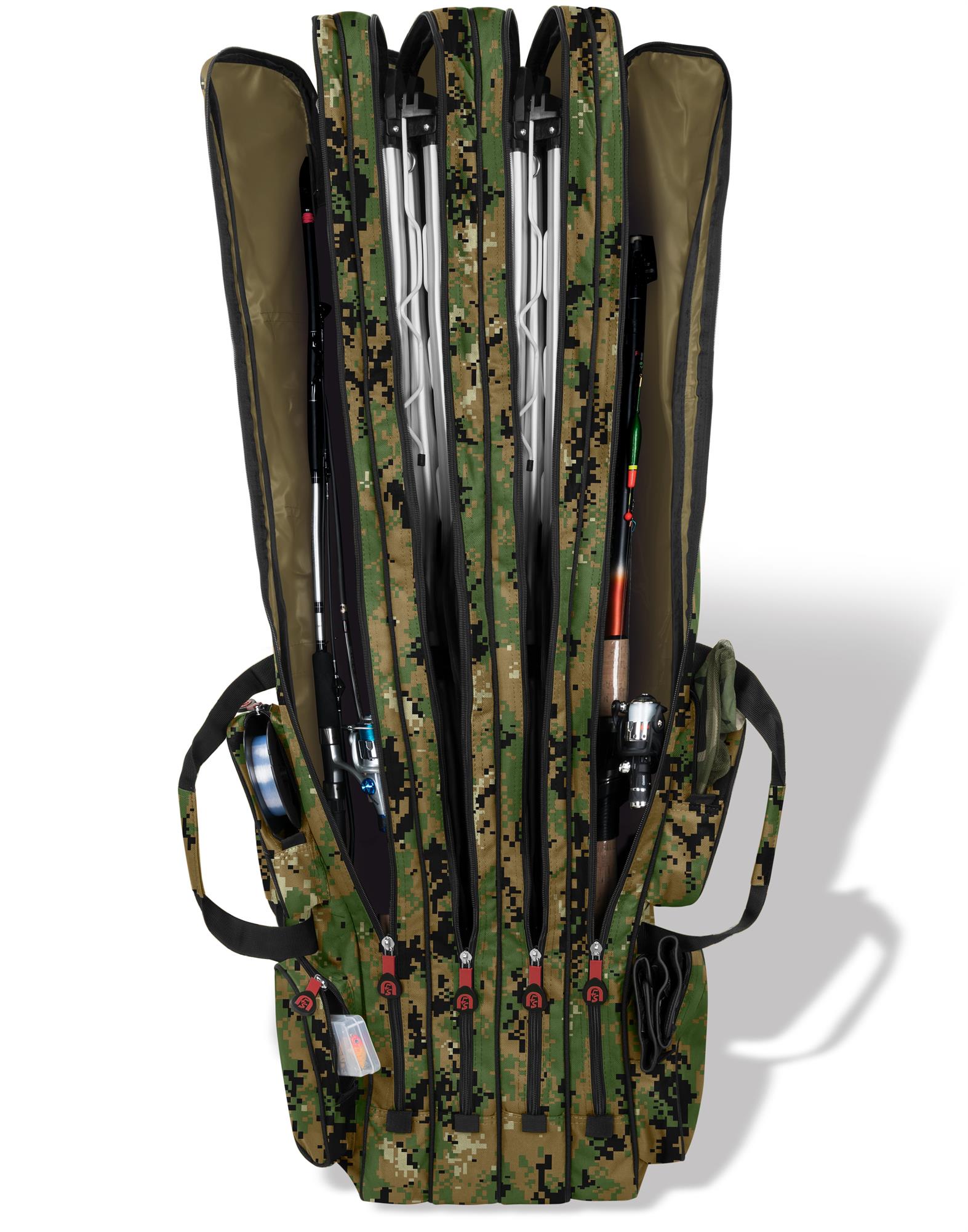 Angelrutentasche Ruttenfutteral Rutentasche Rod Case Angelrucksack Angeltasche