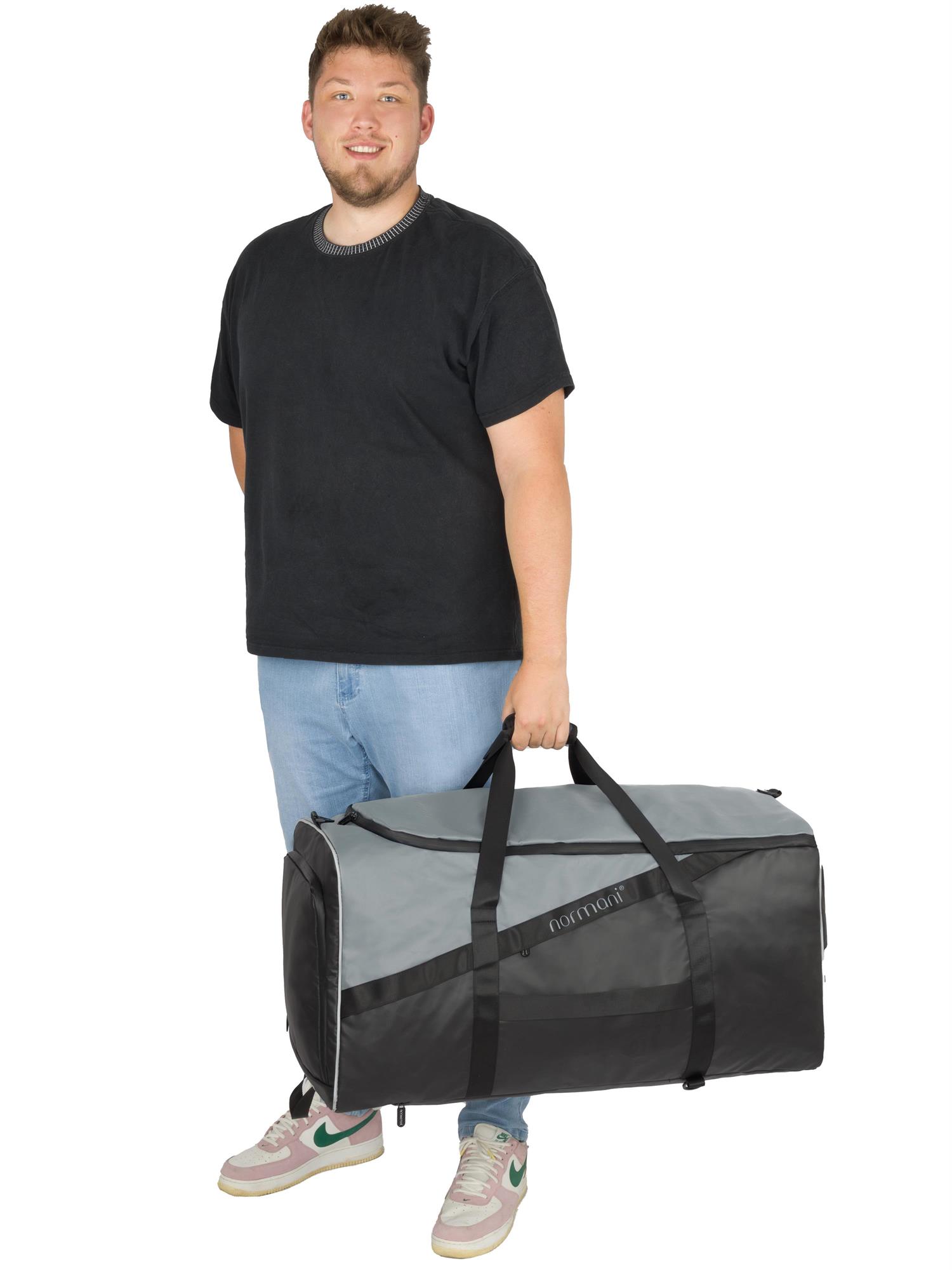 Reisetasche mit Rucksackfunktion und Nassfach / Schuhfach 120 Liter Sporttasche - Bild 22 von 33