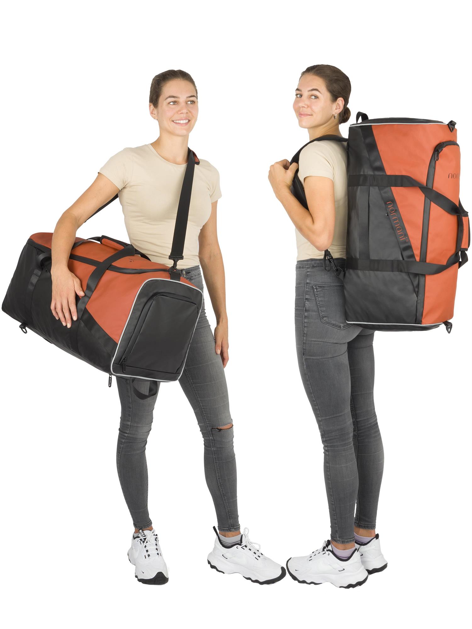 Reisetasche mit Rucksackfunktion und Nassfach / Schuhfach 58 Liter Sporttasche - Bild 30 von 54
