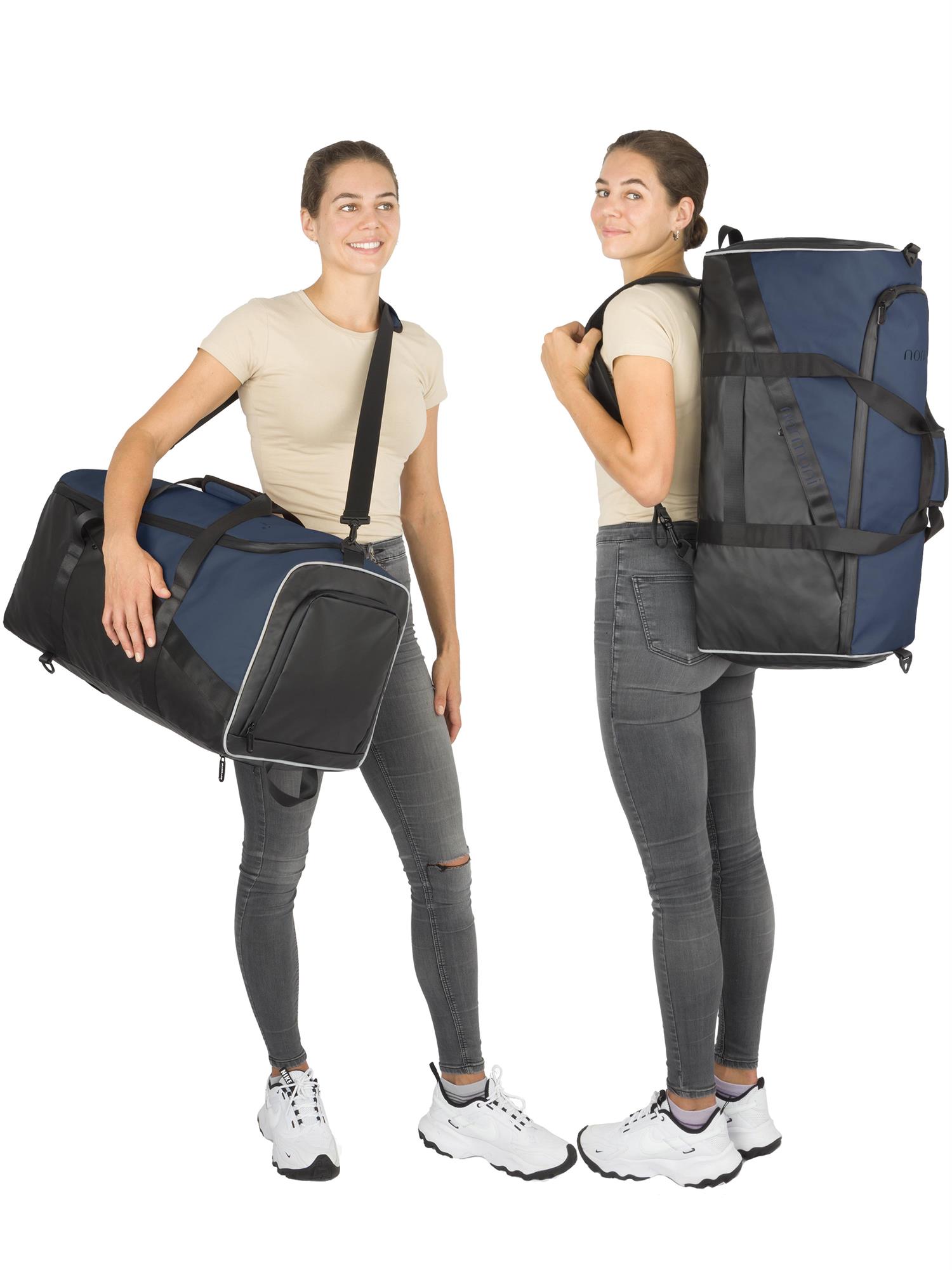 Reisetasche mit Rucksackfunktion und Nassfach / Schuhfach 58 Liter Sporttasche - Bild 15 von 54