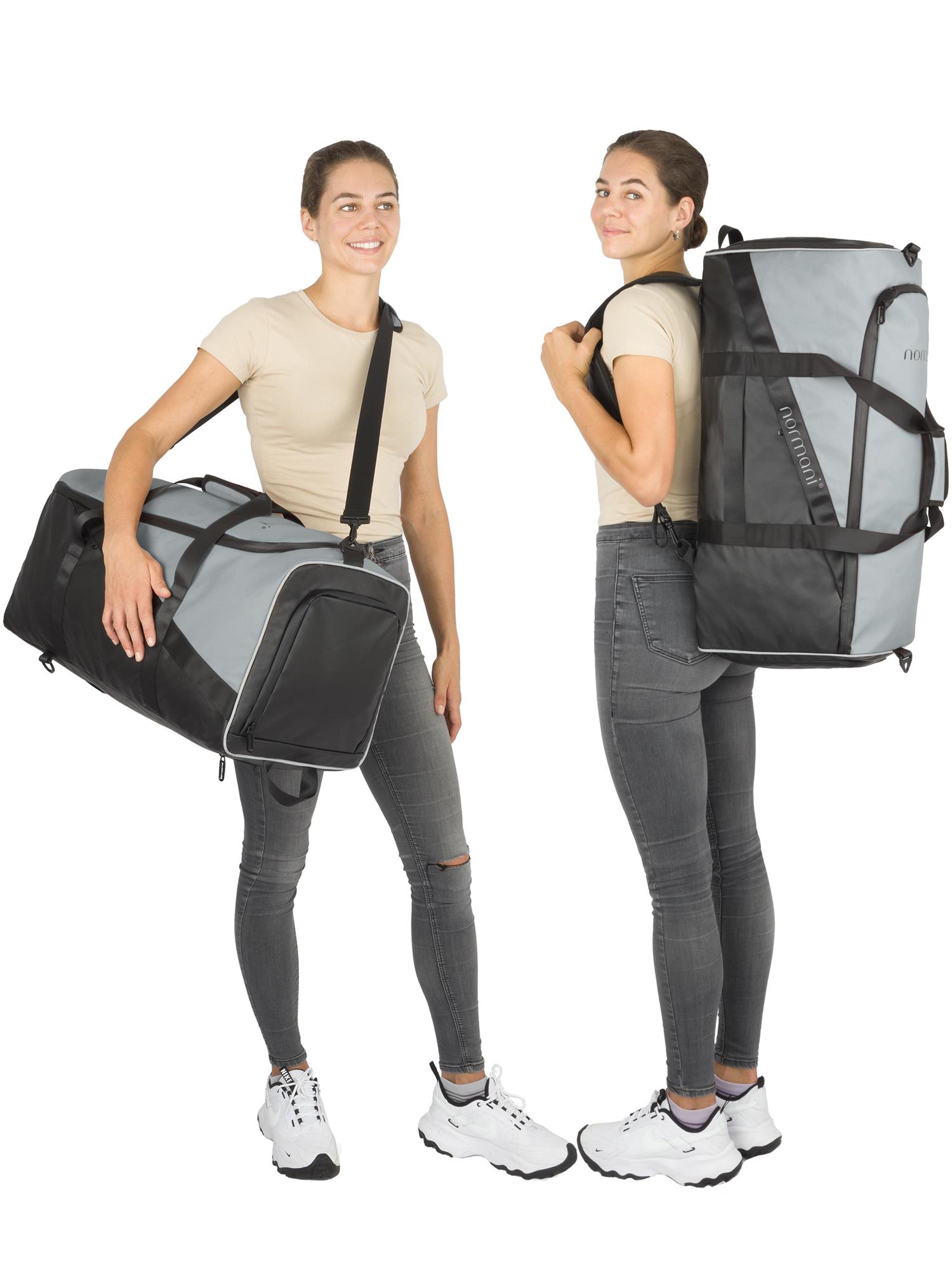 Reisetasche mit Rucksackfunktion und Nassfach / Schuhfach 58 Liter Sporttasche - Bild 7 von 54