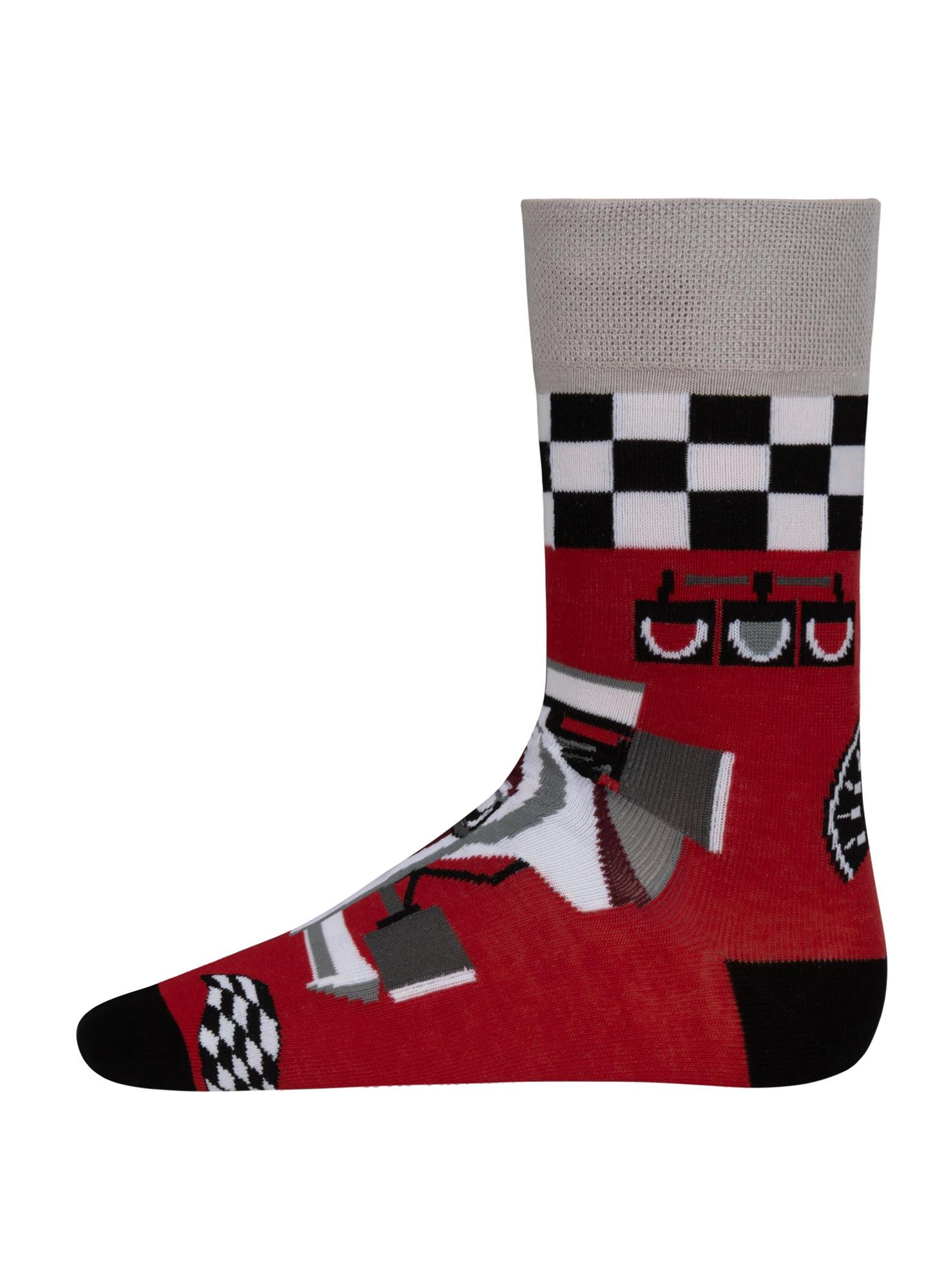 Lustige Motiv Socken aus Baumwolle 2 Paar Bunt Spaß Damen Herren Farbfroh - Bild 108 von 137