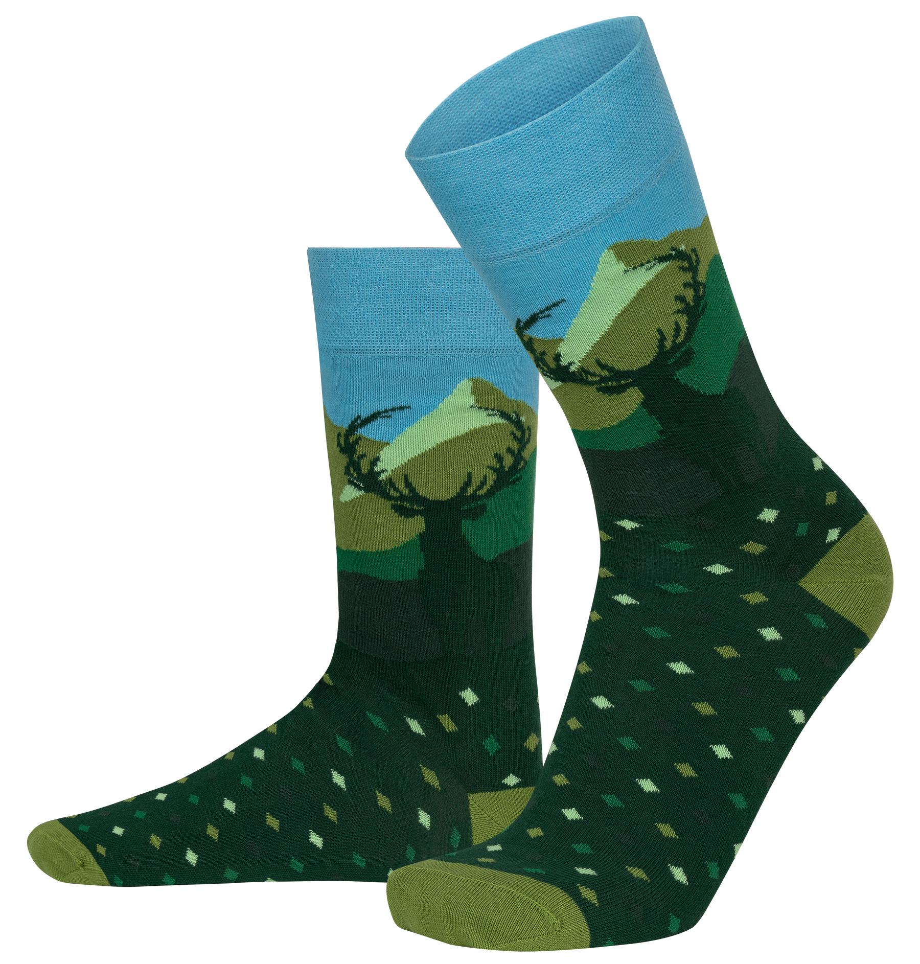 Lustige Motiv Socken aus Baumwolle 2 Paar Bunt Spaß Damen Herren Farbfroh - Bild 97 von 137