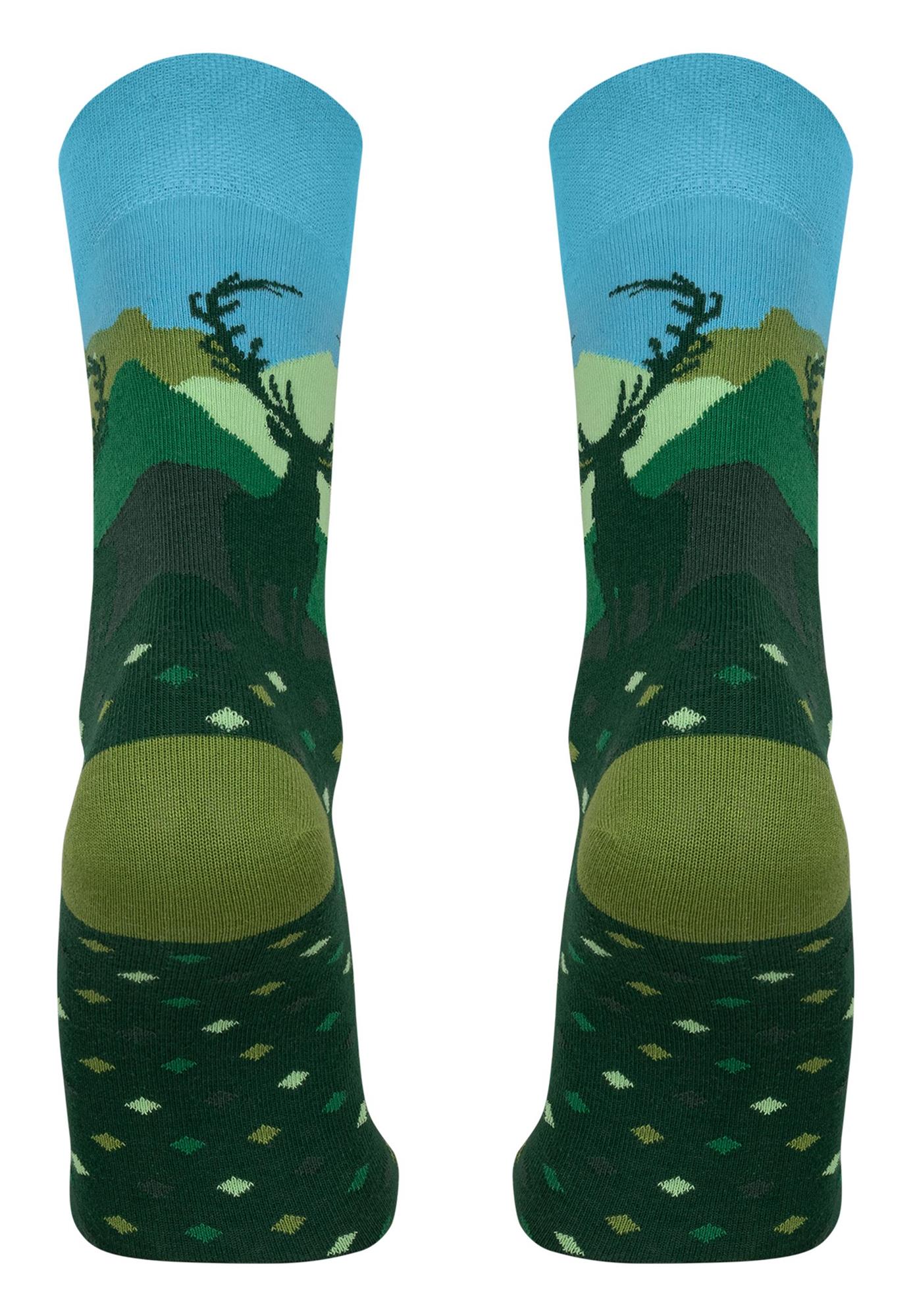 Lustige Motiv Socken aus Baumwolle 2 Paar Bunt Spaß Damen Herren Farbfroh - Bild 100 von 137