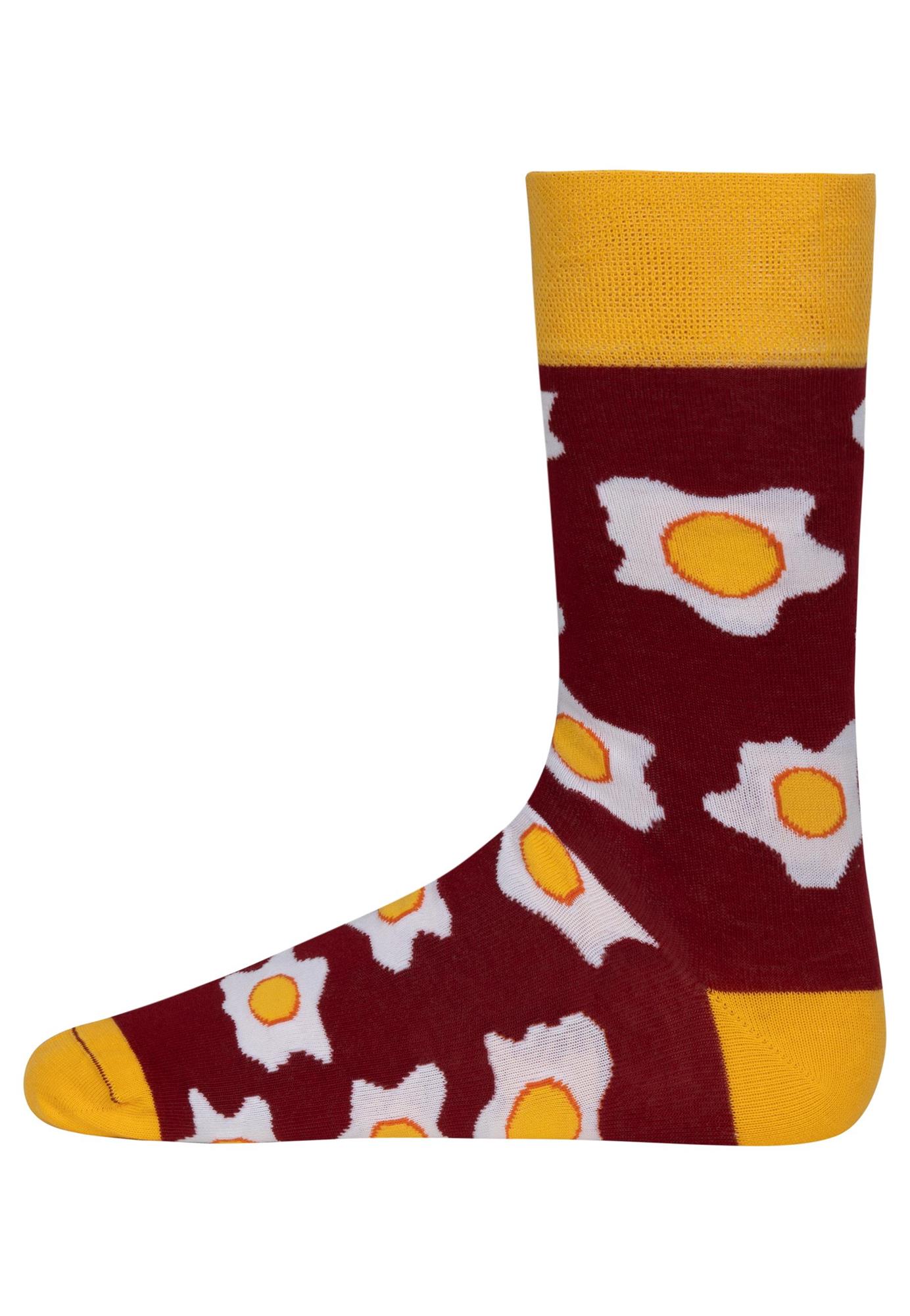 Lustige Motiv Socken aus Baumwolle 2 Paar Bunt Spaß Damen Herren Farbfroh - Bild 129 von 137