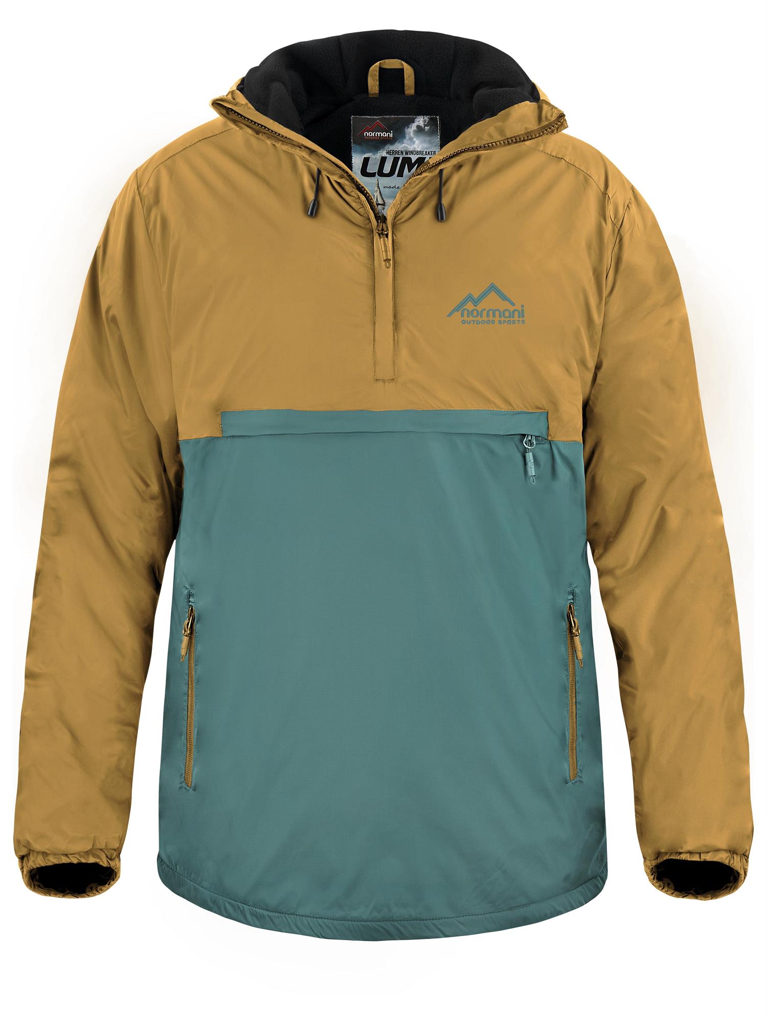Herren Windbreaker Winterjacke Schlupfjacke Winter Anorak mit Fleece bis -20C