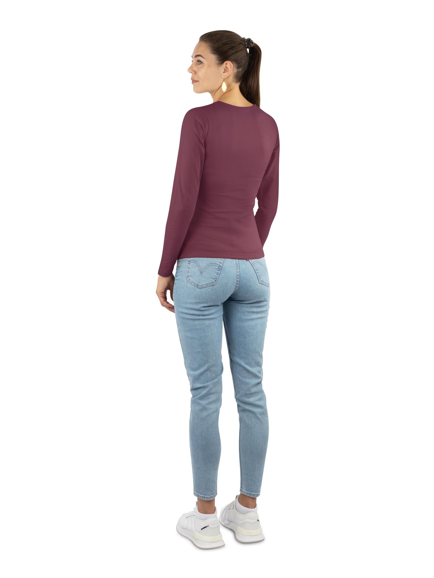 3 x Damen Langarmshirt Oberteil mit langen Ärmeln für Frauen (XS-XXL) - Bild 32 von 38