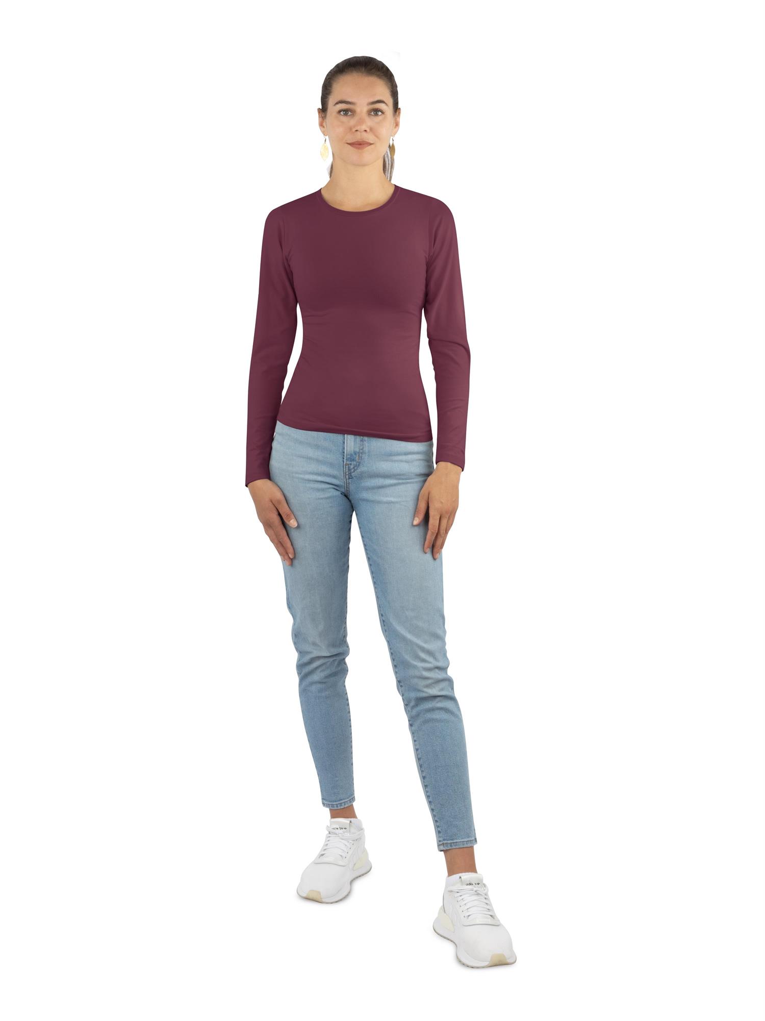 3 x Damen Langarmshirt Oberteil mit langen Ärmeln für Frauen (XS-XXL) - Bild 16 von 38