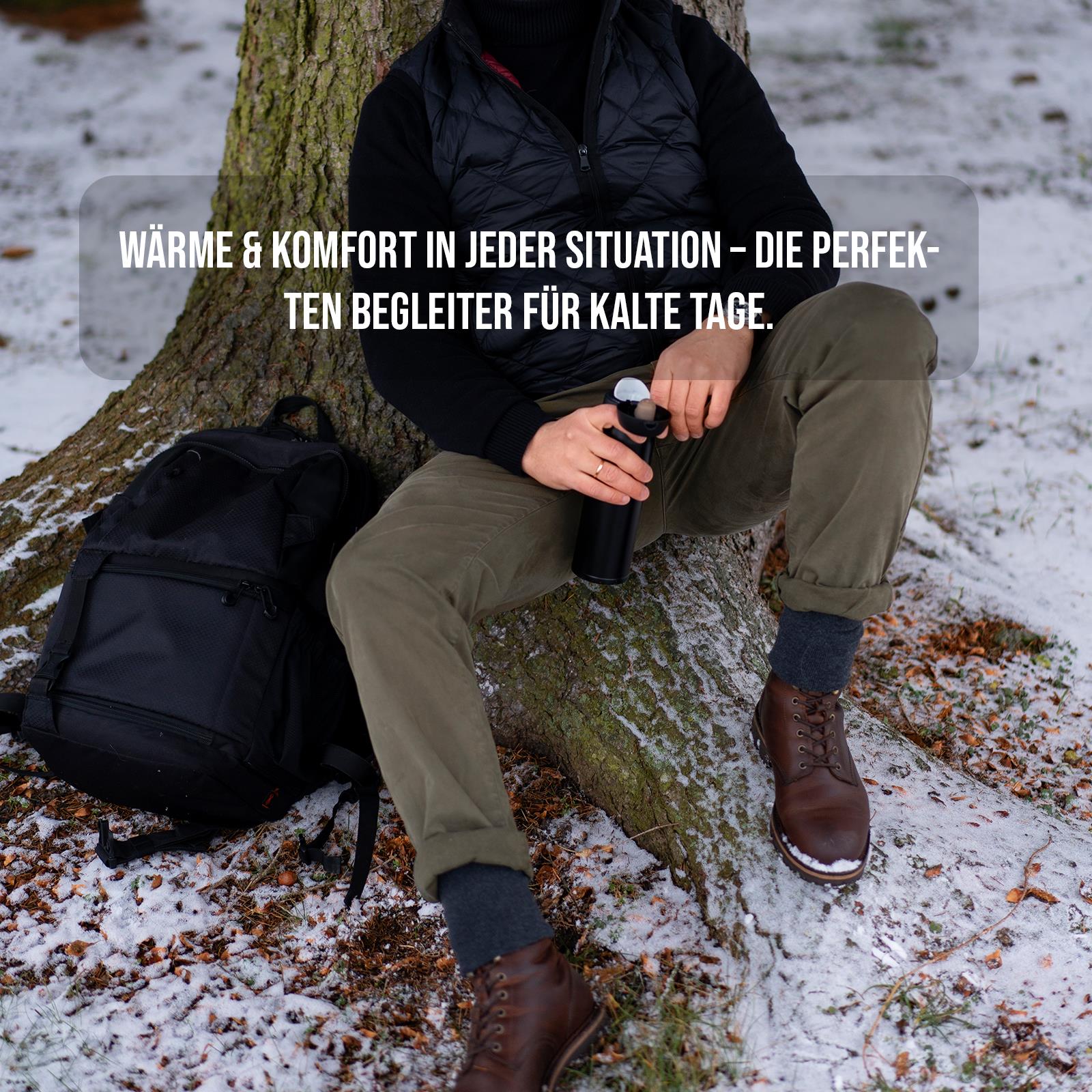 Warme Wintersocken aus 100% Schafwolle Plüschsohle, atmungsaktiv, geruchshemmend - Bild 9 von 17
