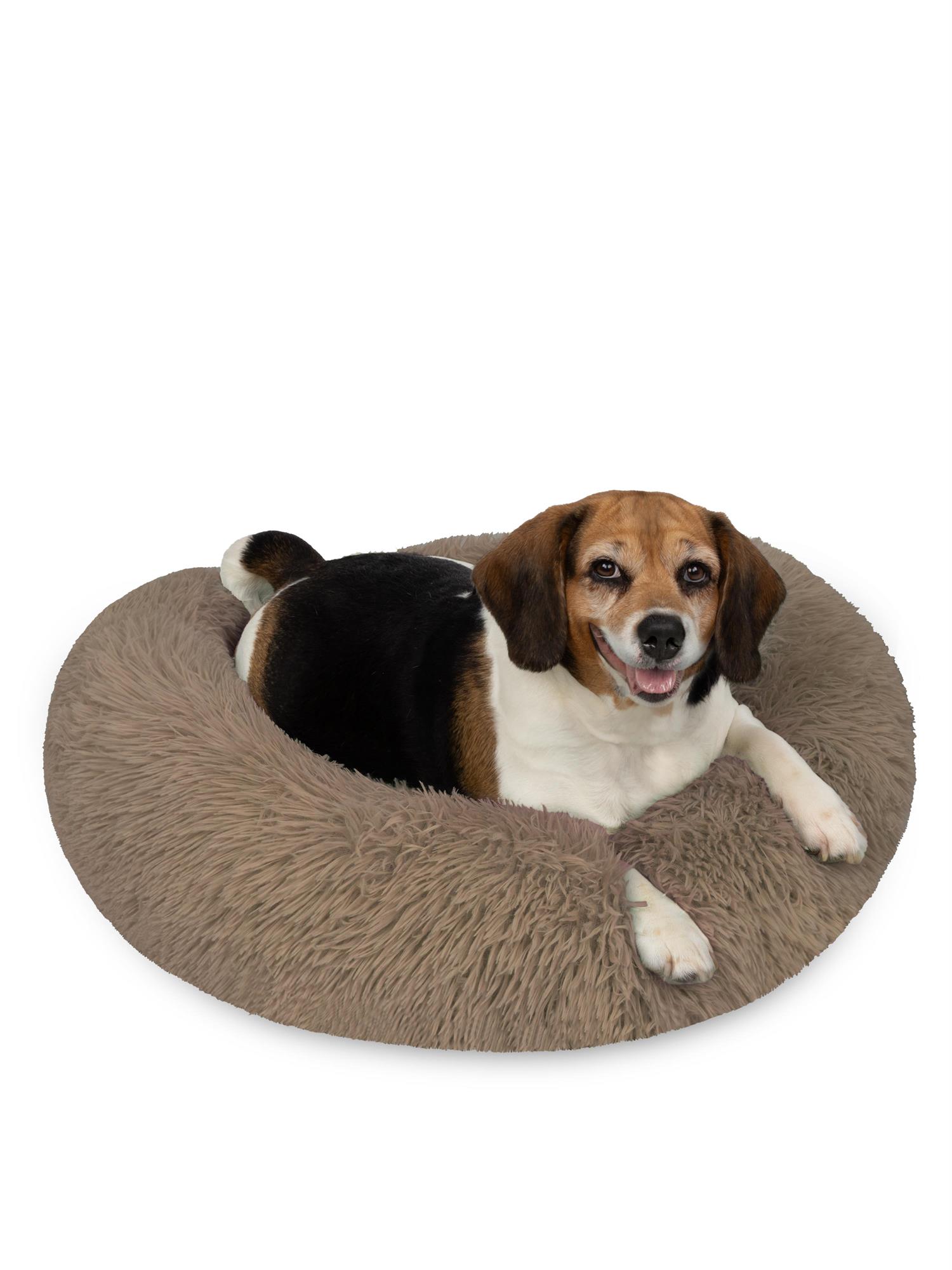 Rundes Hundebett für große und kleine Hunde - Ergonomisches Hundekissen Donut - Bild 21 von 29