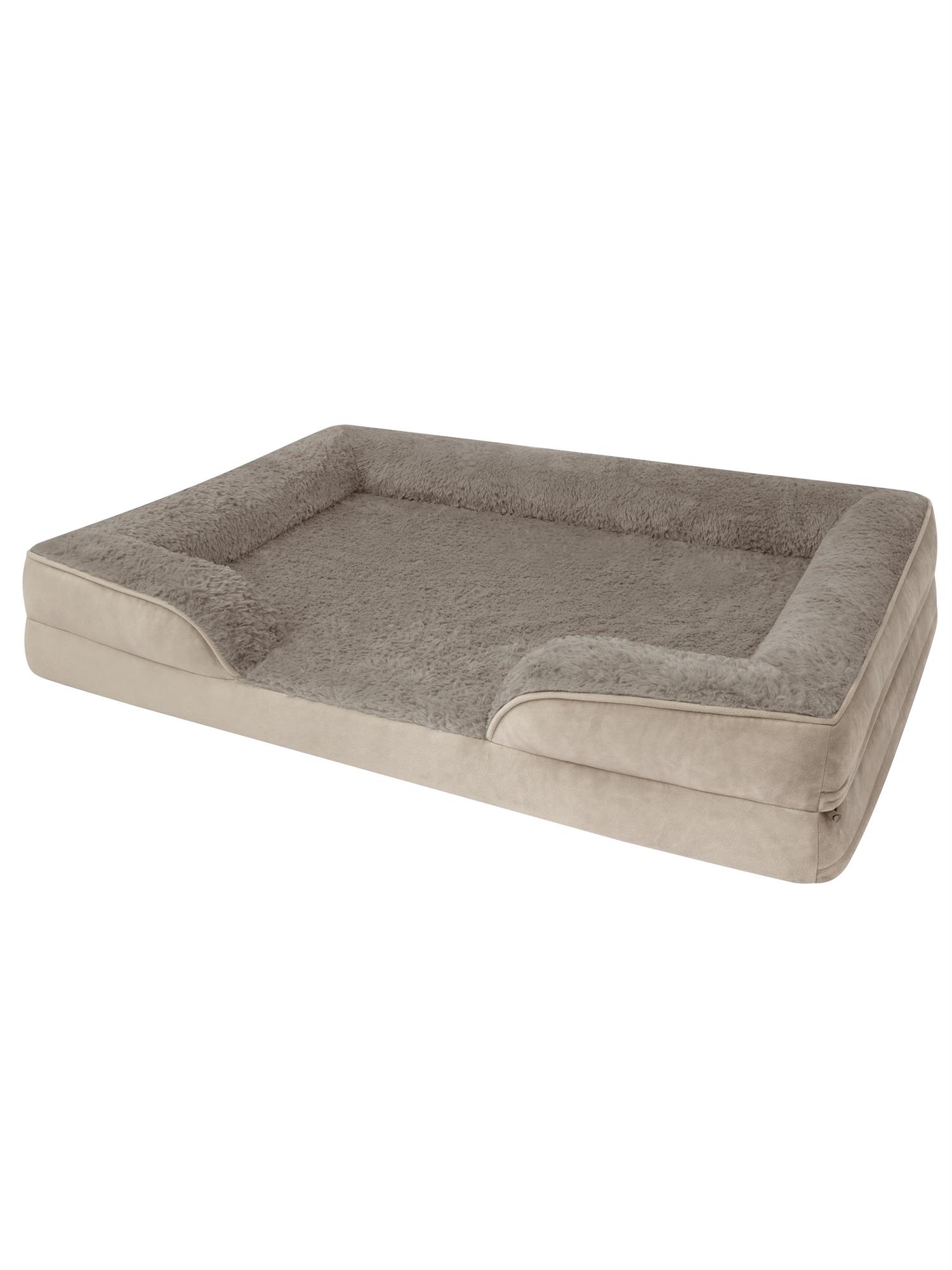 Hundebett ergonomischer Hundekorb - orthopädisches Hundekissen mit hohem Rand