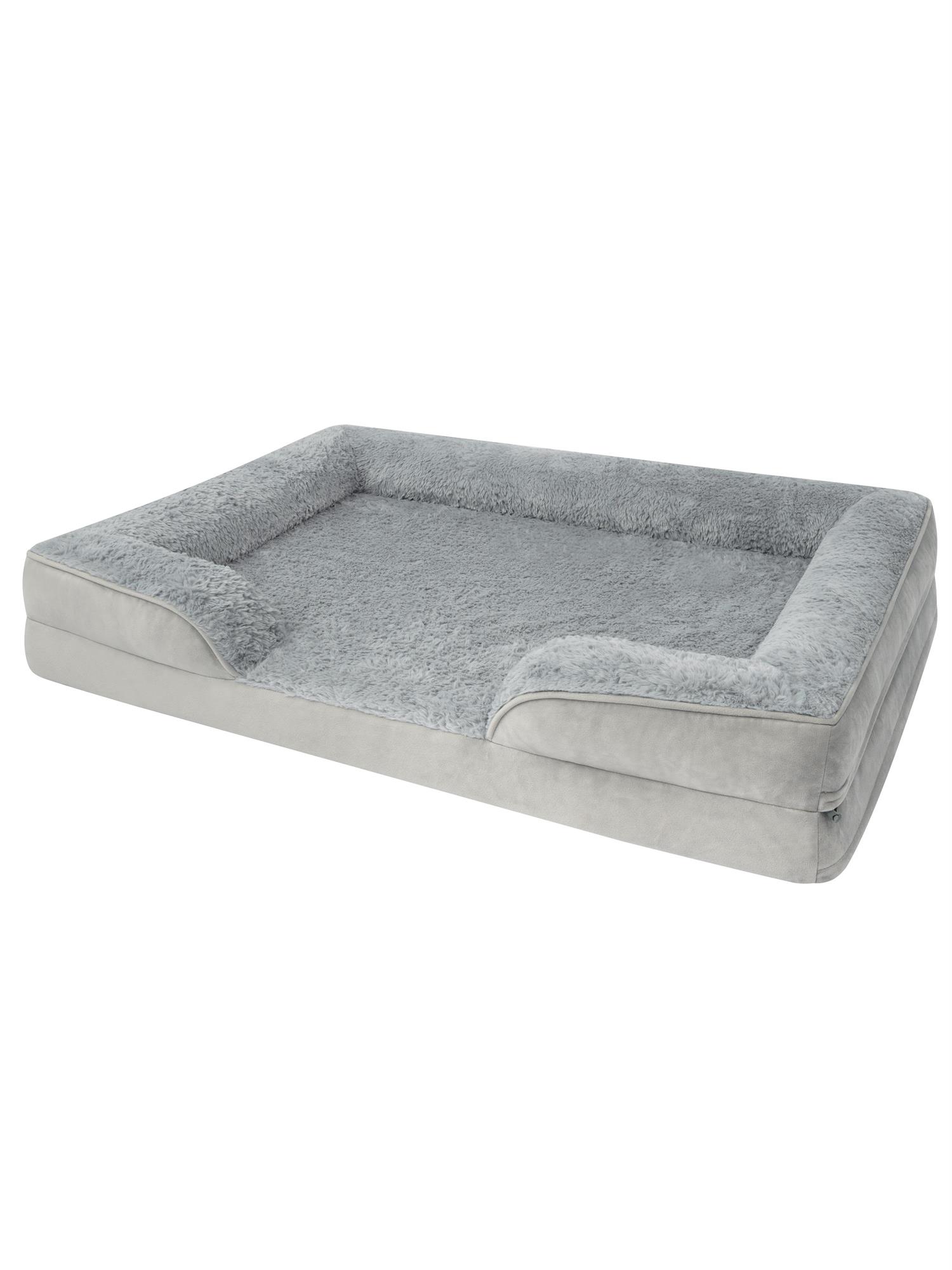 Hundebett ergonomischer Hundekorb - orthopädisches Hundekissen mit hohem Rand