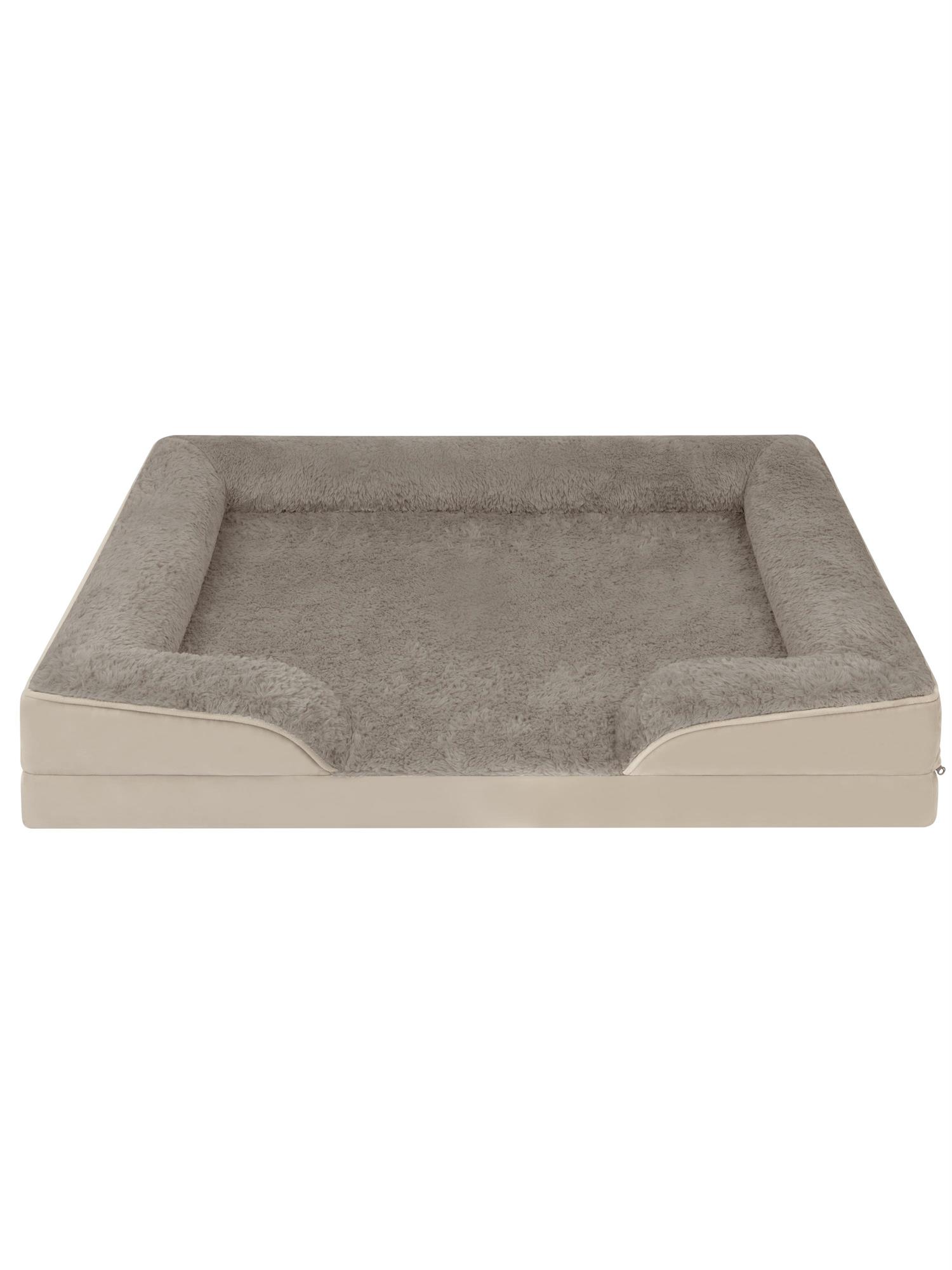 Hundebett ergonomischer Hundekorb - orthopädisches Hundekissen mit hohem Rand