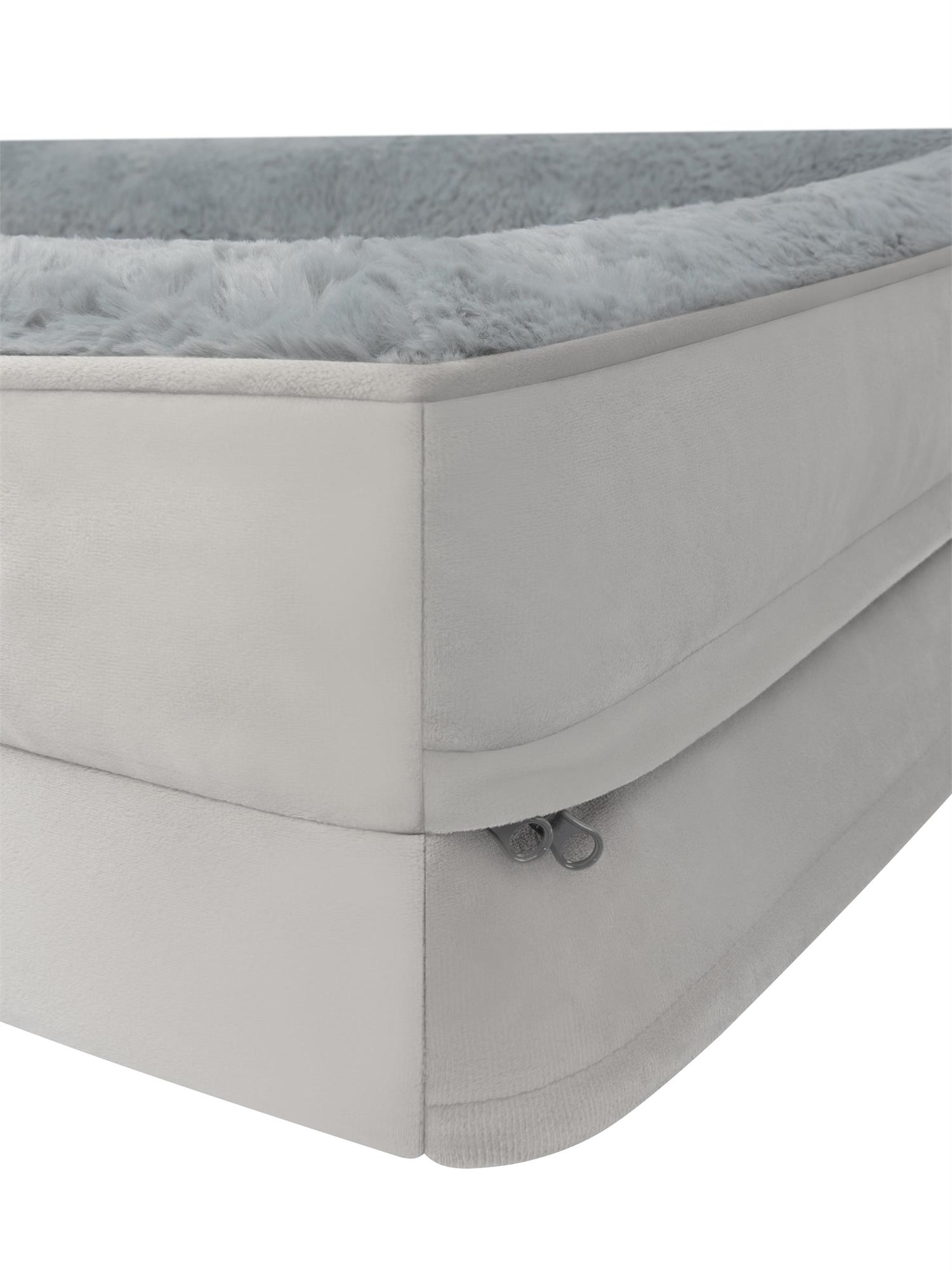 Hundebett ergonomischer Hundekorb - orthopädisches Hundekissen mit hohem Rand