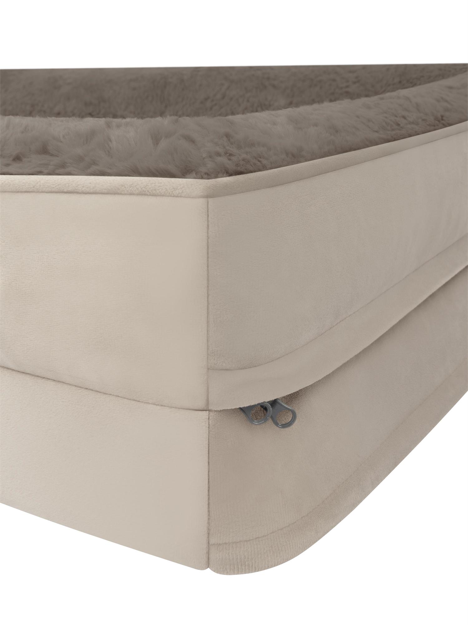 Hundebett ergonomischer Hundekorb - orthopädisches Hundekissen mit hohem Rand