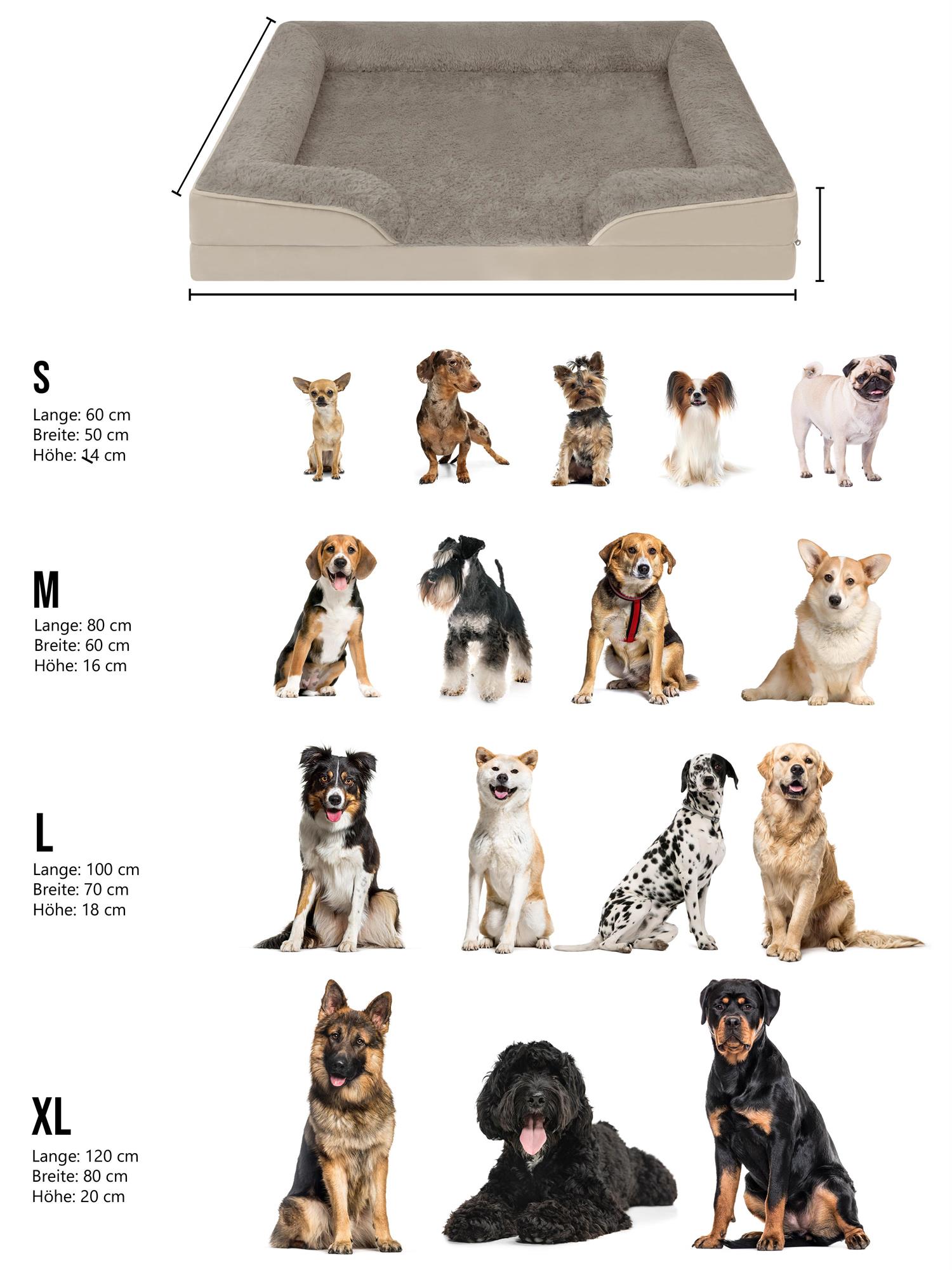 Orthopädisches Tierbett für Hunde & Katzen – Waschbares, rutschfestes Hundebett - Bild 19 von 19