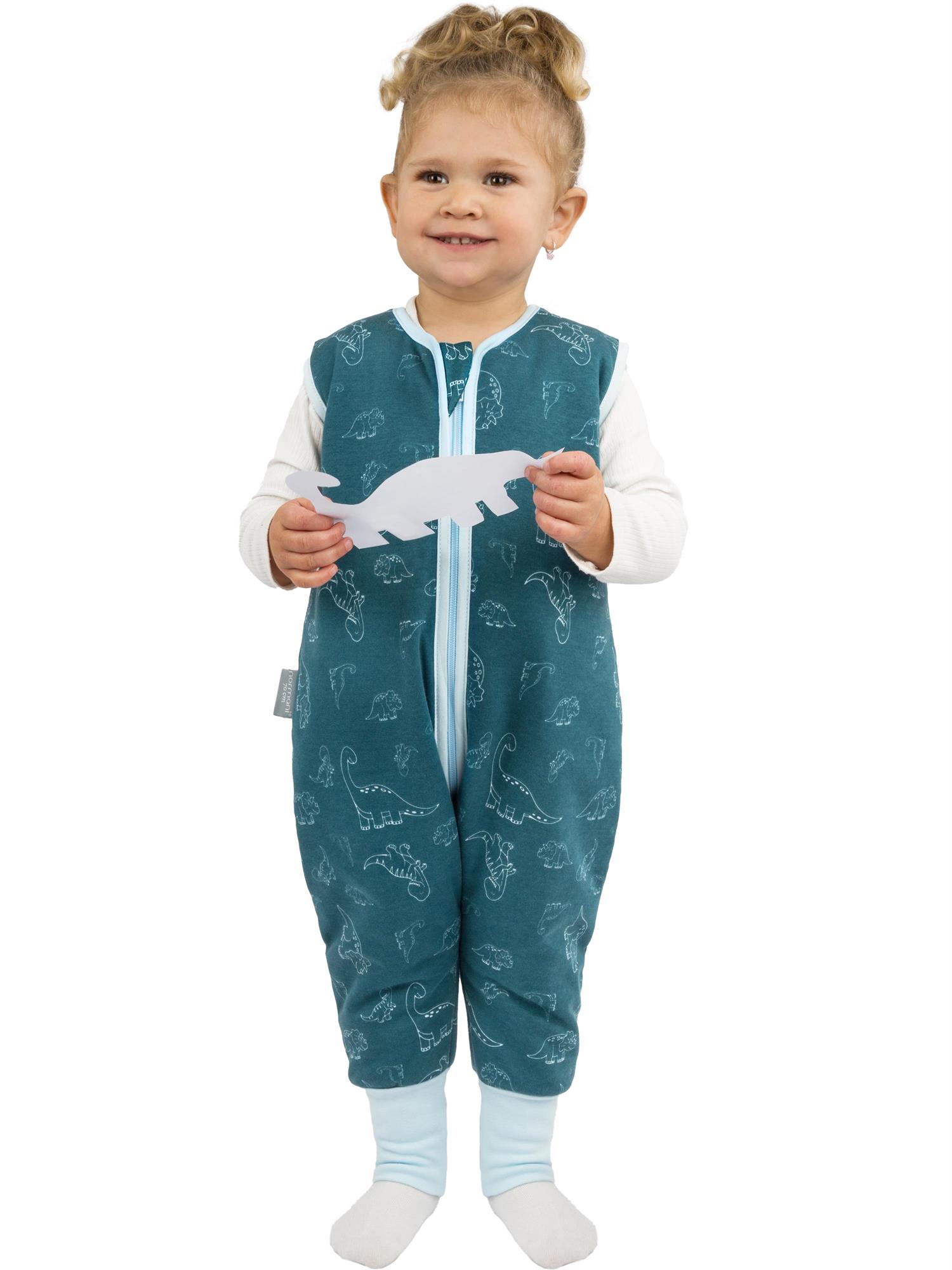 Baby Schlafsack mit Füßen 2.5 Tog für Kinder 0-6 Jahre aus 100 Bio-Baumwolle