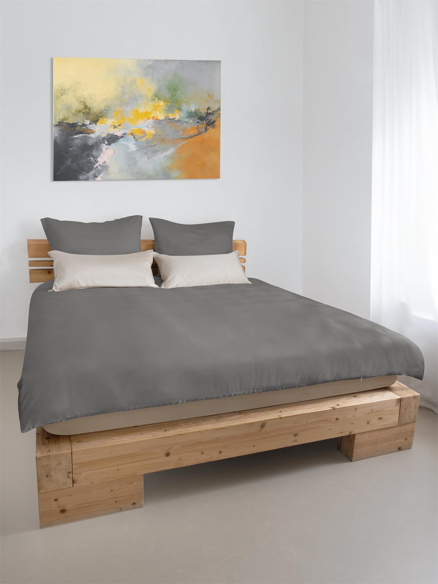 Bettwäsche Decke + Kopfkissen-Bezug aus weicher Viskose Bambus Bettbezug - Bild 8 von 25