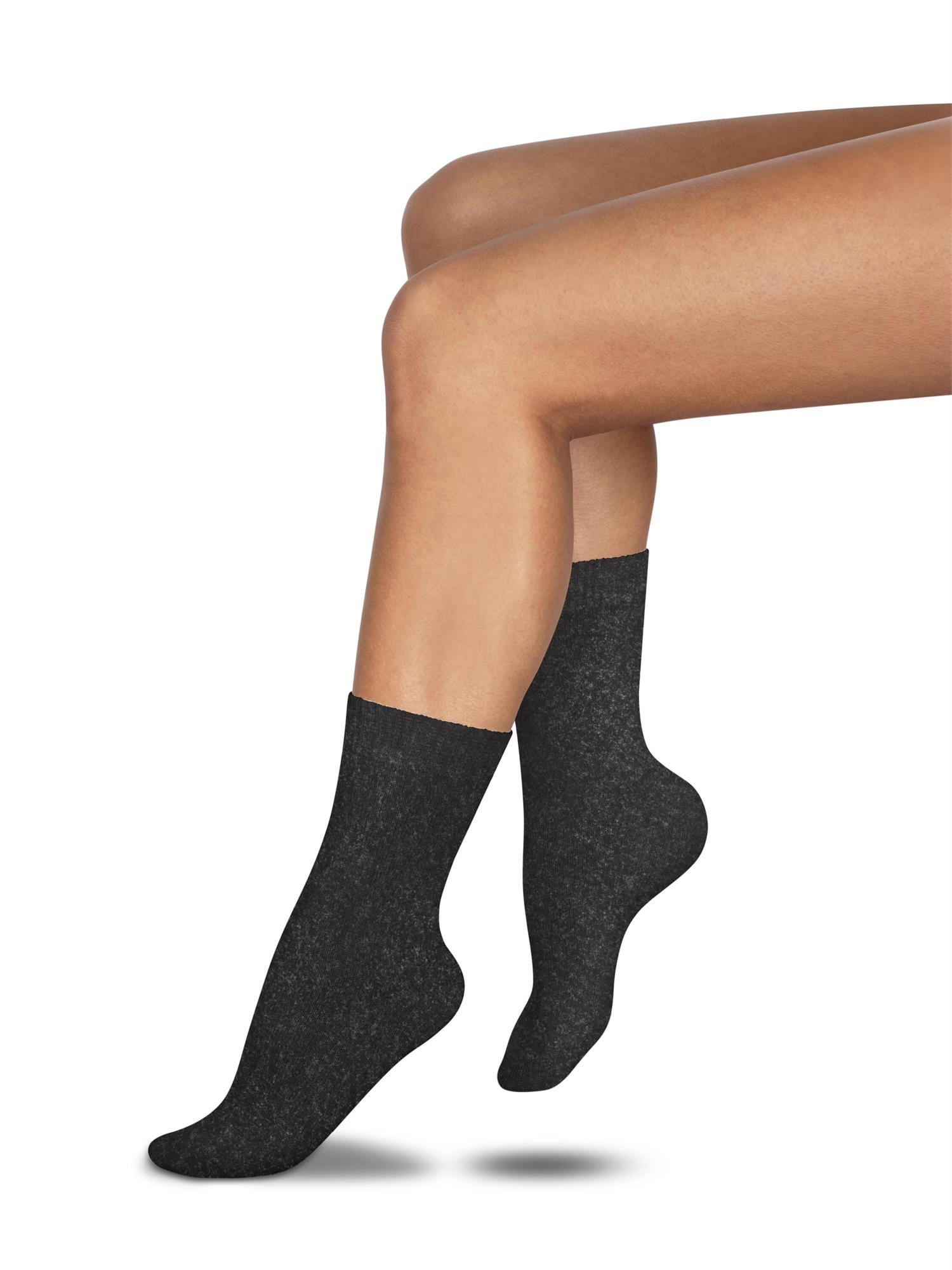 3 Klassische super weiche Socken aus Cashmere und Merinowolle mit Komfortbund - Bild 12 von 19