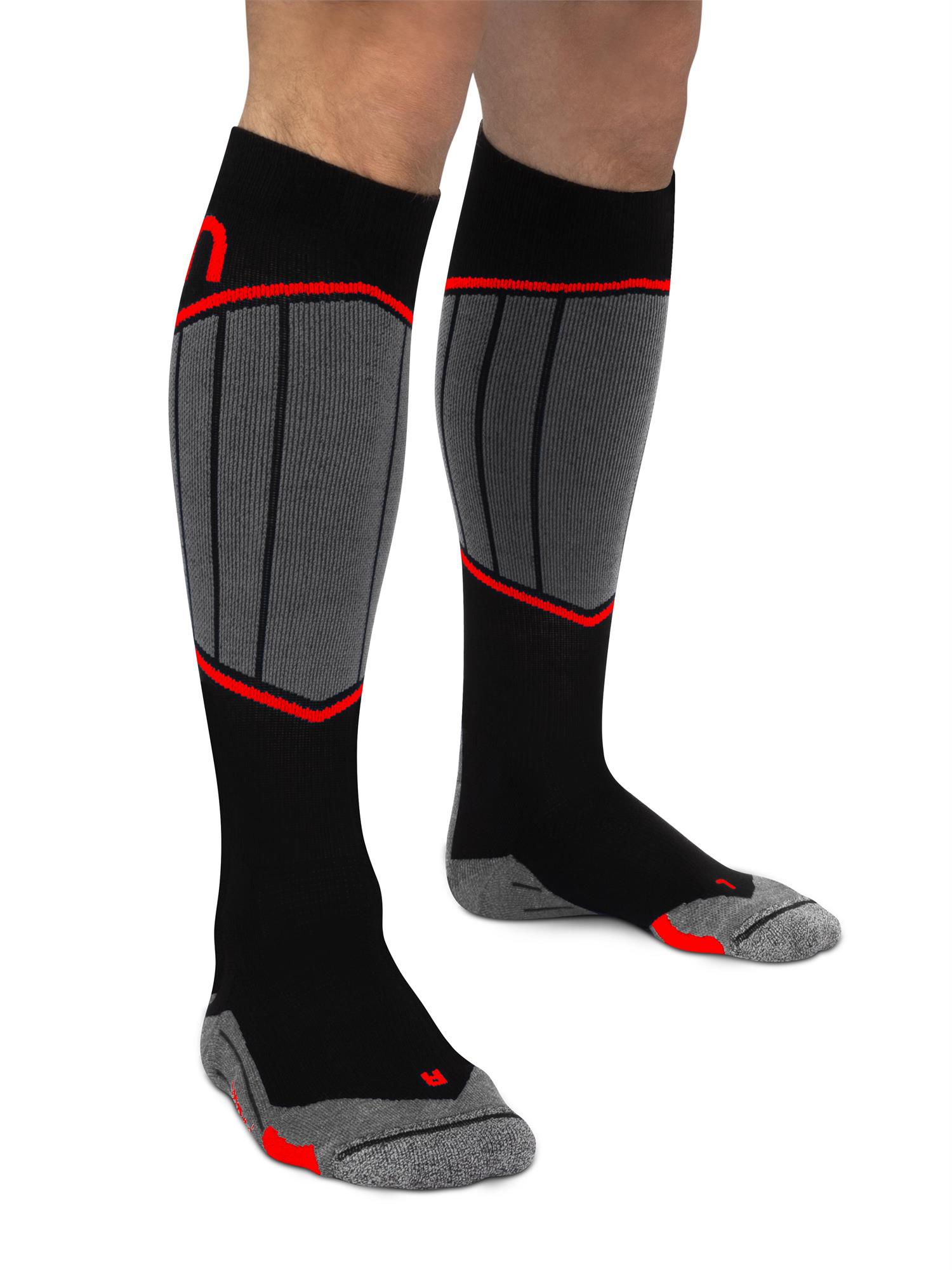 2 Paar Merino Kompressionskniestrümpfe für Motorrad fahren - Thrombosestrümpfe - Bild 7 von 20
