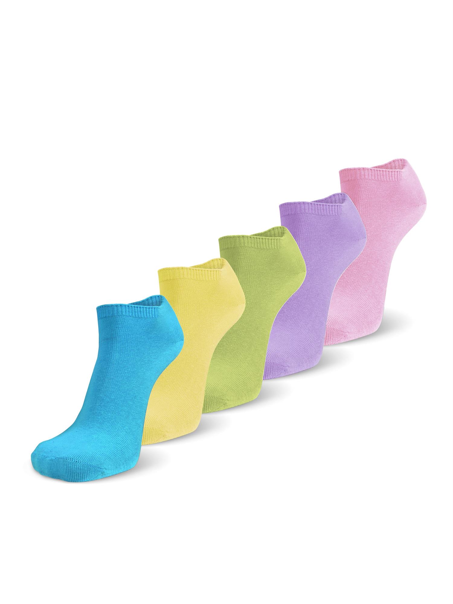 10 Paar Sneaker Socken Sport Freizeit Baumwolle Weiß Schwarz Herren Damen