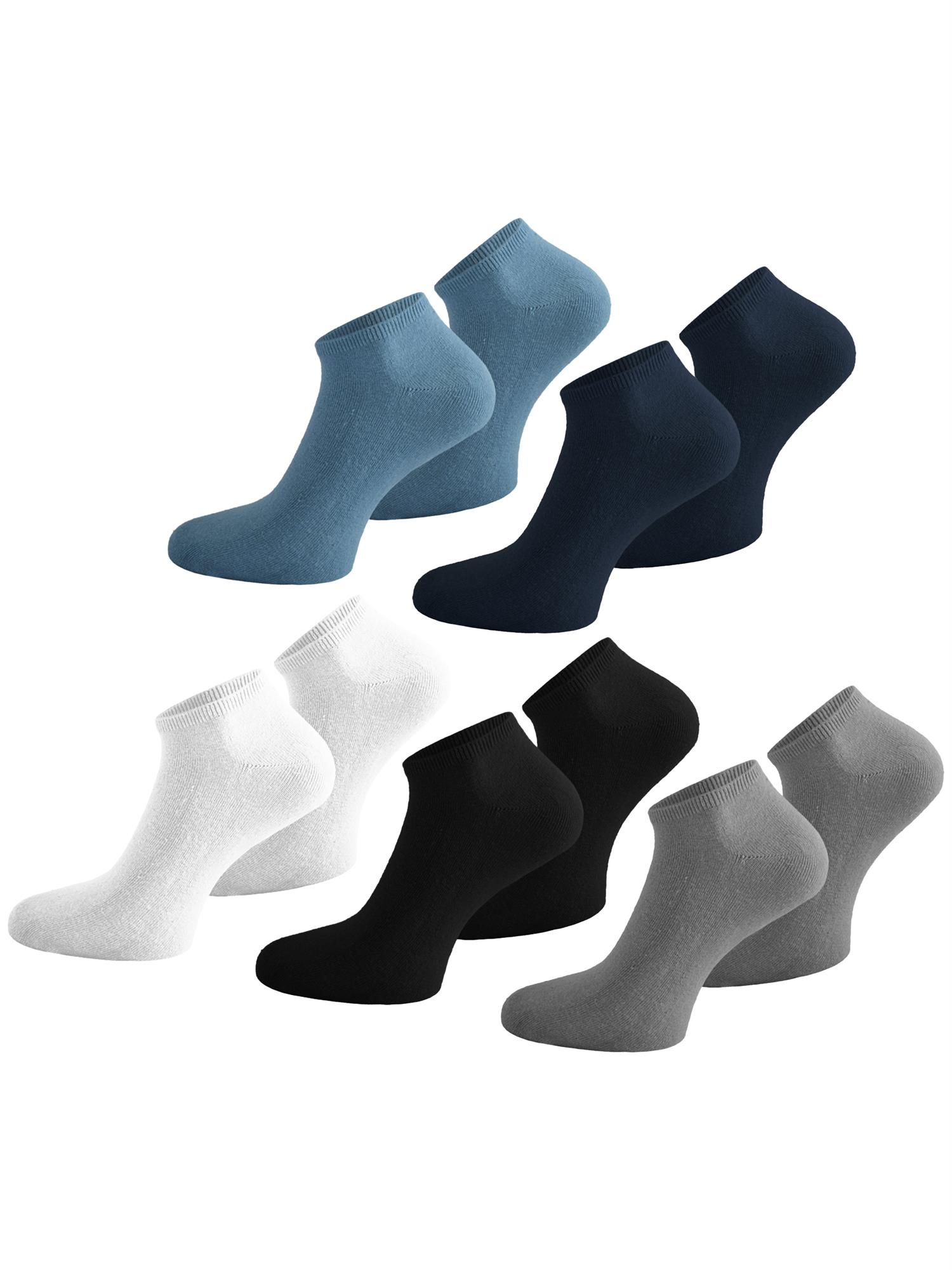 10 Paar normani® American Sneaker Socken Sneaker Freizeit socken Gr.35-50 - Bild 28 von 34