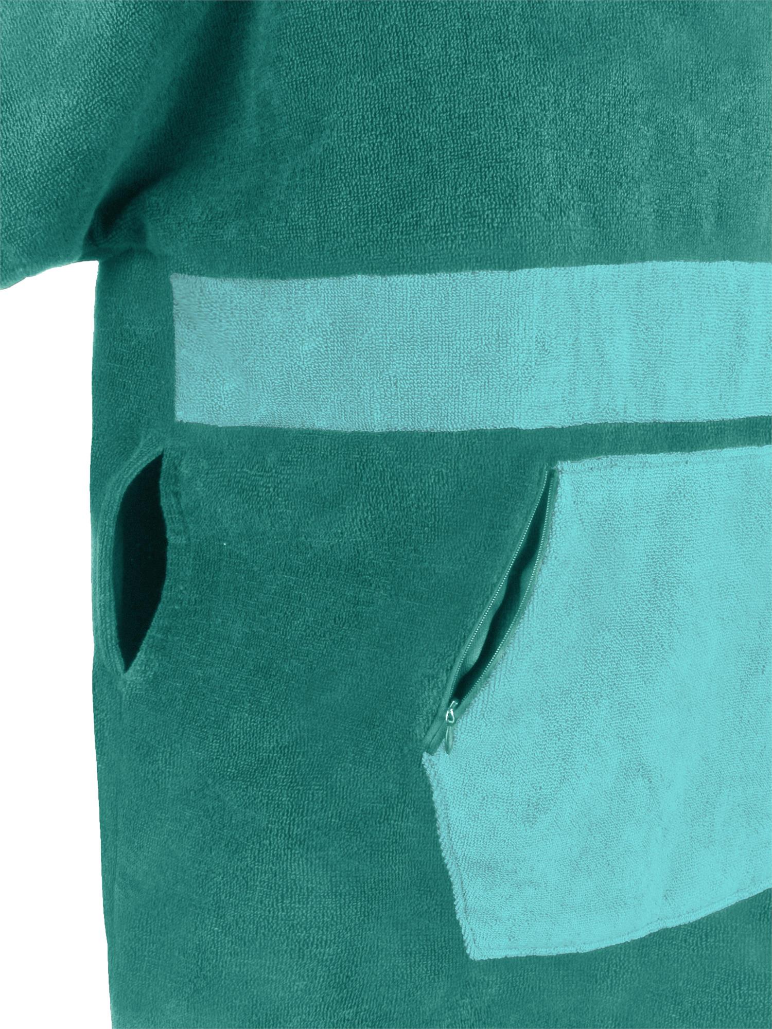 Surfer Poncho aus Baumwolle Frottee mit Kapuze Unisex in verschiedenen Farben - Bild 20 von 50