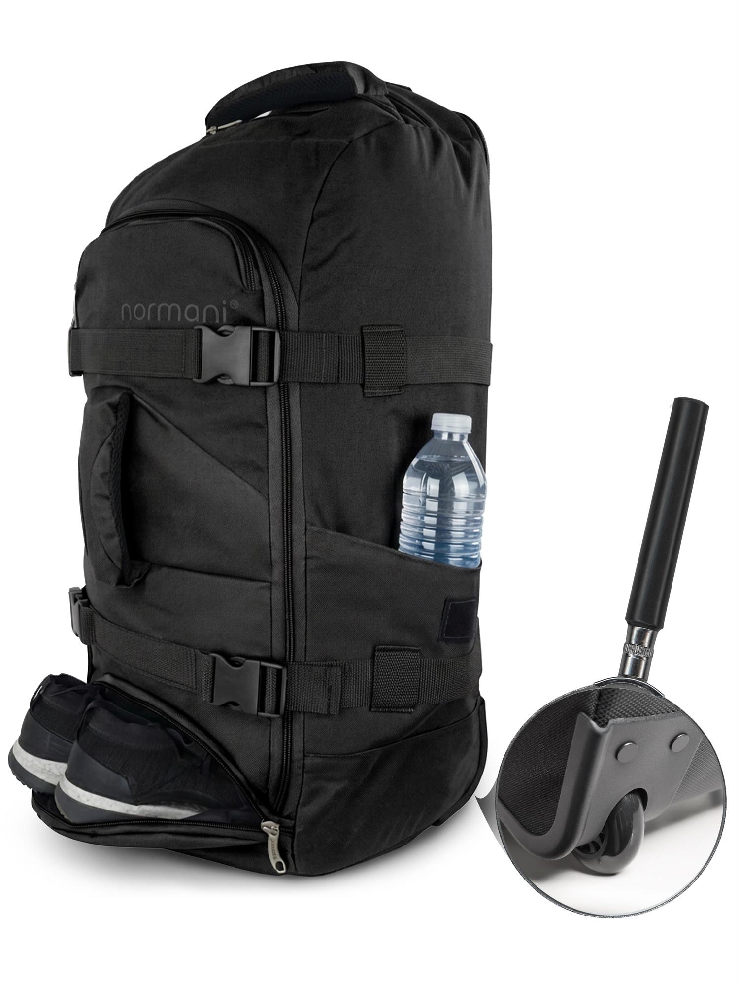 Reisetasche und Rucksack in Einem 60 Liter Trolley mit Rollen Backpacker Tasche - Produktbild 3